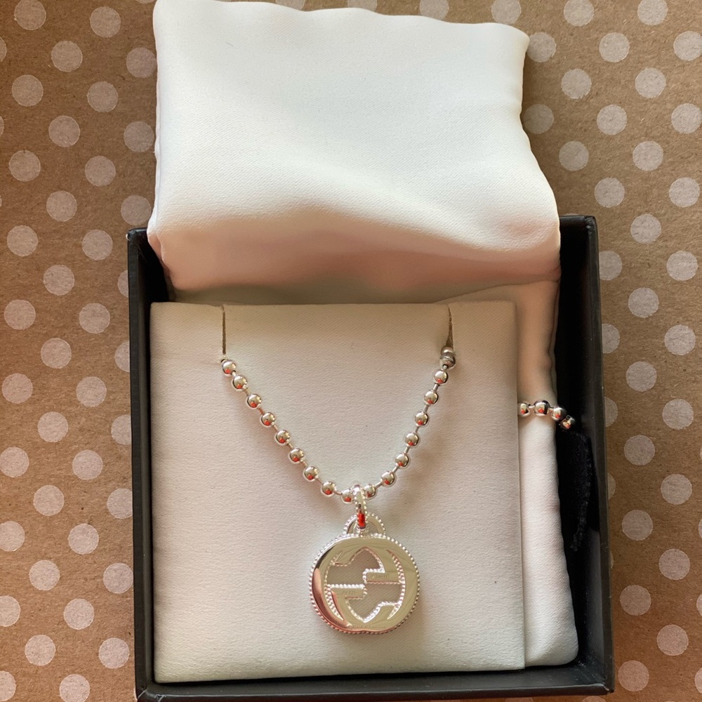 Gucci Silver Necklace with Pendant